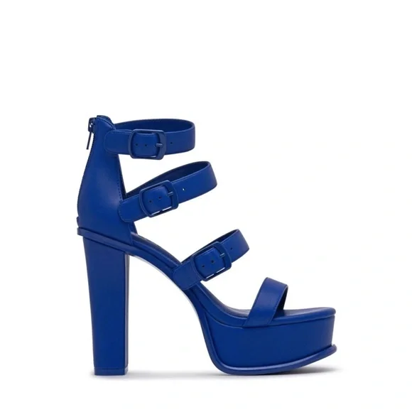 Best in Blue Platform Heels - Picture 5 of 9